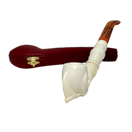Smooth Bowl in Claw Knurl Meerschaum Pipe Smooth Bowl in Claw Knurl Meerschaum Pipe