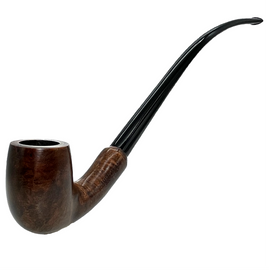 Billiard Bent Stem Italian Briar Churchwarden Pipe