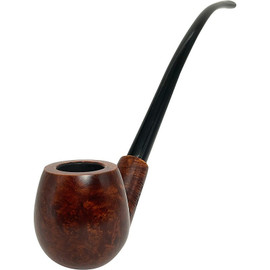 Brown Italian Briar Churchwarden Pipe