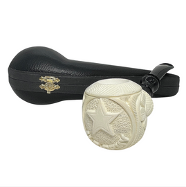 US Army Star Embossed Govem Meerschaum Pipe