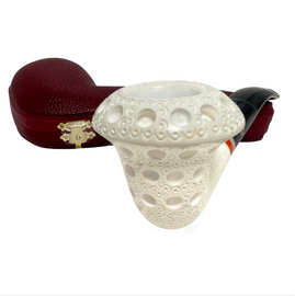 Deluxe Arasta Lattice Calabash Meerschaum Pipe