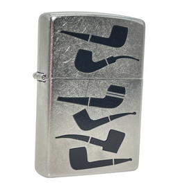 Zippo Street Chrome Chart Pipe Lighter