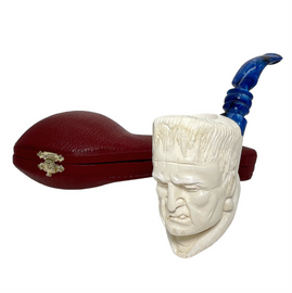Special Frankenstein Blue Stem Meerschaum Pipe