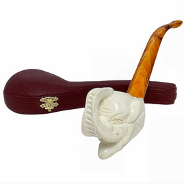 Elephant Churchwarden Meerschaum Pipe