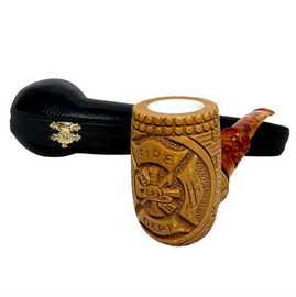 Fire Department Govem Billiard Pre-colored Meerschaum Pipe Fire Department Govem Billiard Pre-colored Meerschaum Pipe