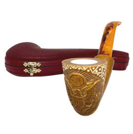 US Great Seal Signed Govem Pre-colored Meerschaum Pipe US Great Seal Signed Govem Pre-colored Meerschaum Pipe