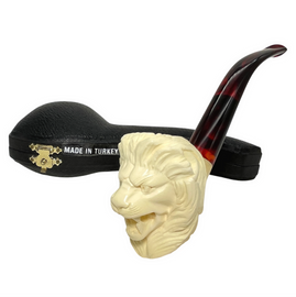 Lion Oom Paul Style Meerschaum Pipe