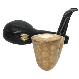 Deluxe Pre-colored Dublin Oom Paul Style Meerschaum Pipe