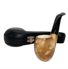 Deluxe Pre-colored Signed M.Y. Meerschaum Pipe