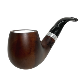 Meerschaum Lined Brown 9mm Pear Wood Pipe