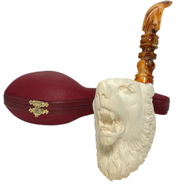 Premium Ali-Signed Oom Paul Wolf Meerschaum Pipe