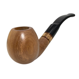 Smooth Apple 9mm Italian Olive Wood Pipe