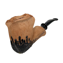 Nørding Signature Rustic and Smooth Freehand Briar Pipe