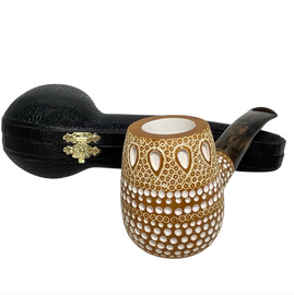 Special Pre-colored Lattice 9mm Meerschaum Pipe