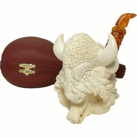 Baglan Master Carver Buffalo Meerschaum Pipe