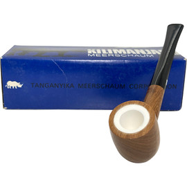 African Wood Meerschaum Lined Billiard Pipe