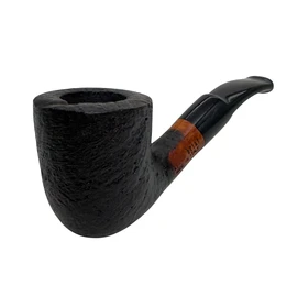 Small Dark Rusticated Billiard Italian Briar Pipe