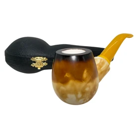 Special Pre-Colored (Calcined) Smooth Apple Meerschaum Pipe