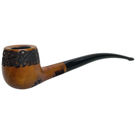 Pipsan Rusticated Cherry Wood Churchwarden Pipe