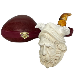 Special Silver Band Viking Meerschaum Pipe