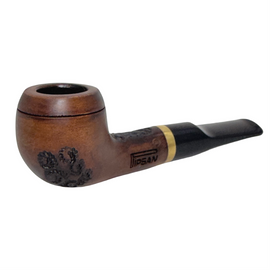 Small Pipsan Brass Band Briar Pipe