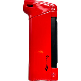 Vector KGM Aero Butane Pipe Lighter with Tamper - Red Lacquer