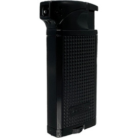 Vector KGM Duke Dual Soft Flame Pipe & Torch Cigar Lighter - Black Matte