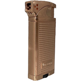 Vector KGM Duke Dual Soft Flame Pipe & Torch Cigar Lighter - Rose Gold