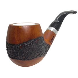 9mm Contrast Pear Wood Meerschaum Lined Pipe
