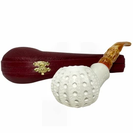 Signed Arasta Lattice Shell Meerschaum Pipe