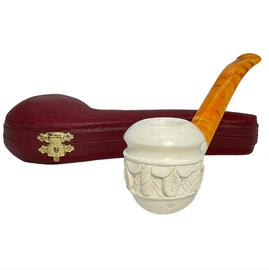 Topkapi Calabash Tiger Stem Meerschaum Pipe