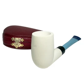 Army Mount Style Smooth Chimney Meerschaum Pipe
