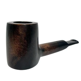 Small Dark Brown Sitter Italian Briar Pipe