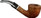 Dublin Mahogany Briar Pipe – Full Bent - B622