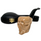 Colored Skull in Claw Meerschaum Pipe
