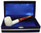 Standard Billiard Lattice Straight Meerschaum Pipes with Velvet Chest Standard Billiard Lattice Straight Meerschaum Pipes with Velvet Chest