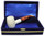 Standard Poker Lattice Meerschaum Pipes with Velvet Chest