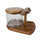 Woodmere 3 Pipe Teak Pipe Rack with Tobacco Jar Woodmere 3 Pipe Teak Pipe Rack with Tobacco Jar