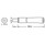 Black Marbled Band Briar Pipe Saddle Stem - Straight