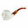 Skull with Designer Stem Meerschaum Pipe Skull with Designer Stem Meerschaum Pipe