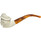 Skull and Snake Hat Meerschaum Pipe