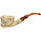 Special Tiger in Backwards Claw Meerschaum Pipe