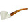 Deluxe Smooth Pointed Dublin Meerschaum Pipe Deluxe Smooth Pointed Dublin Meerschaum Pipe