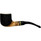 Meerschaum Lined Rustic Smooth Olive Wood Pipe