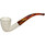 Dublin Lattice Smooth Rim Meerschaum Pipe