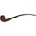 Smooth Polished Brown Italian Briar Churchwarden Pipe