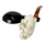 Deluxe Yilmaz Signed Ram with Silver Band Meerschaum Pipe