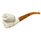 Cavalier with Sweeping Feather Meerschaum Pipe