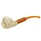 Skull in Claw Saddle Stem Meerschaum Pipe