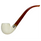 Smooth Sterling Silver Band Churchwarden Meerschaum Pipe